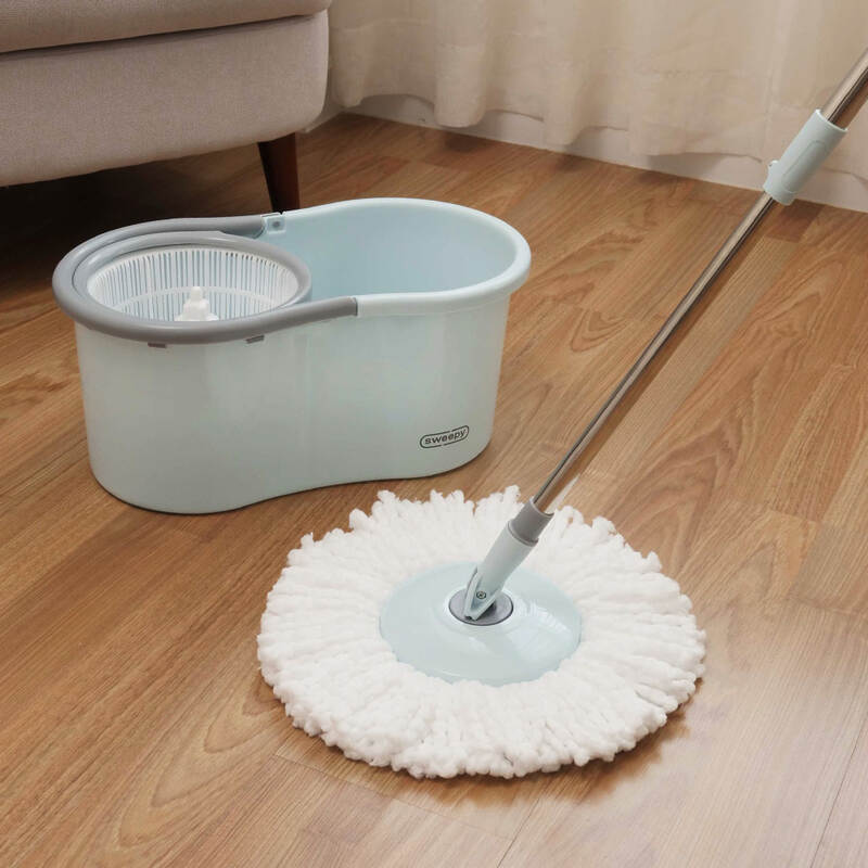 Bộ Cây Lau Nhà LocknLock - 5.5L (Thùng Giặt, Cây Lau Và 2 Bông Lau) Và Bộ Bông Lau Thay Thế - Màu Xanh - ETM970 image number null